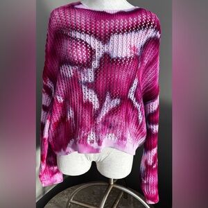 Old Navy Pink and Purple Women's Sweater